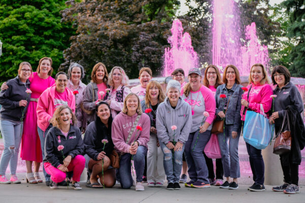 DSCF8689 Linked By Pink at the Perry Square Fountain Erie Pa